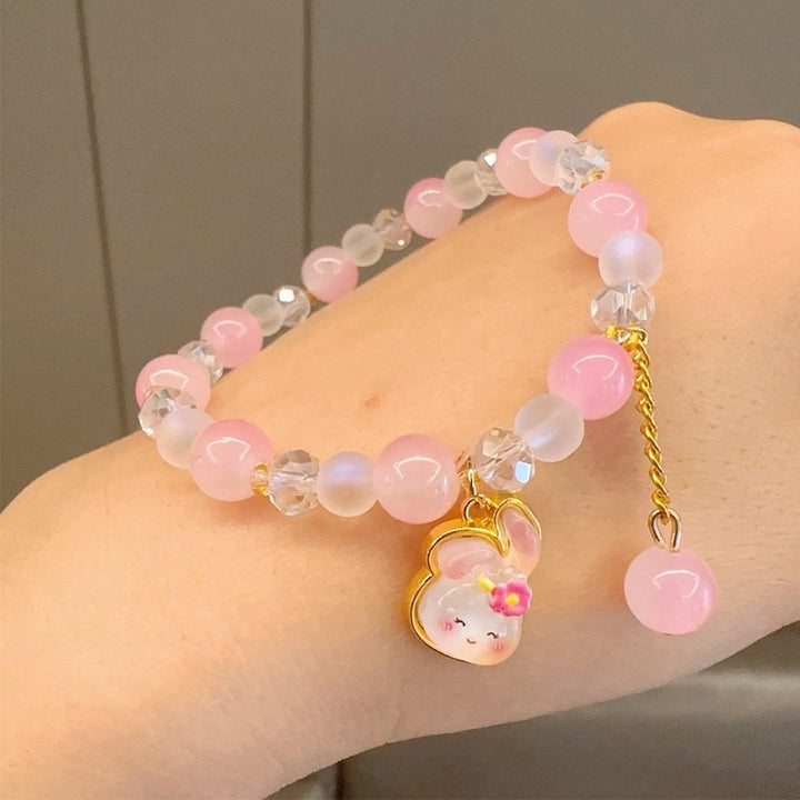 Verspieltes Armband mit Bunten Glasperlen und Anhänger Karnz