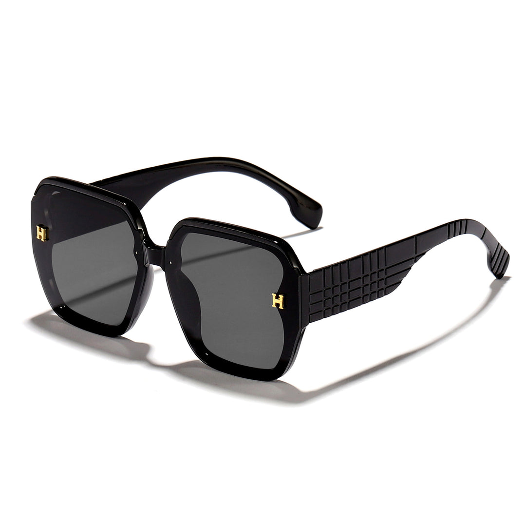 Damen modische Sonnenbrille mit quadratischem Rahmen und trendigen Gläsern Karnz
