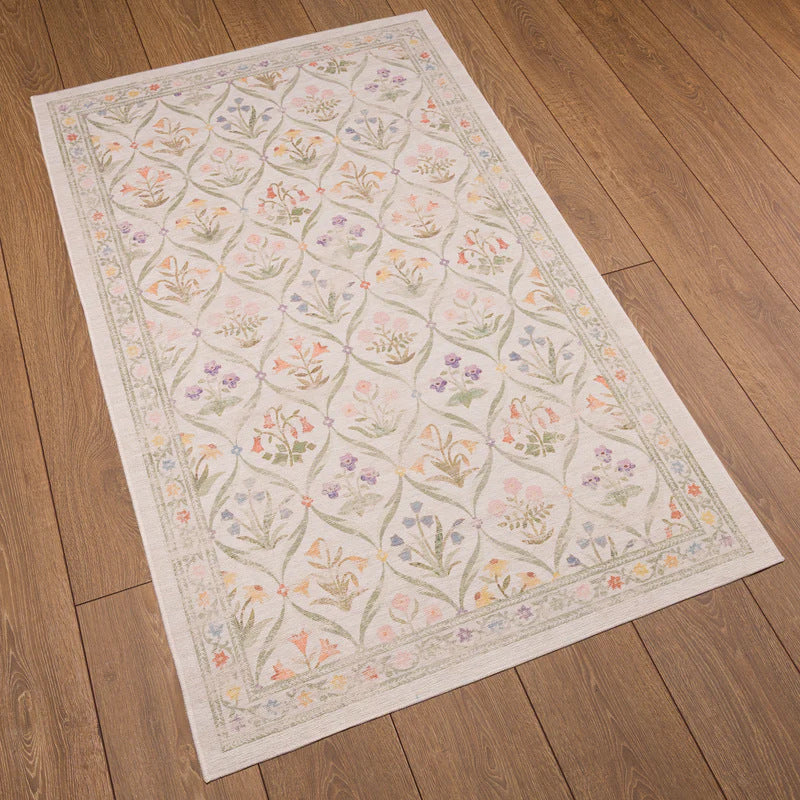 Blumenmuster Dekorativem Teppich