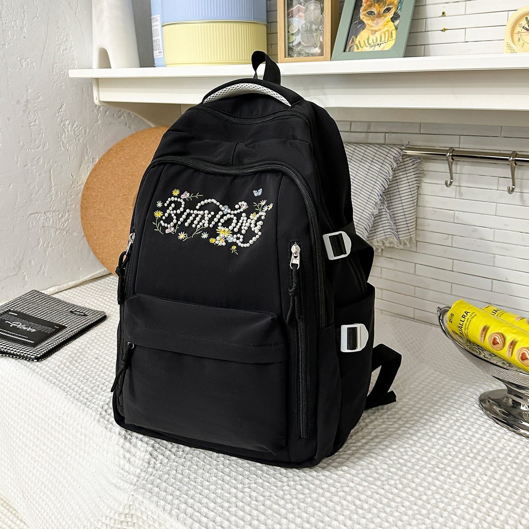 Bestickter Mehrfach-Taschen Rucksack Karnz