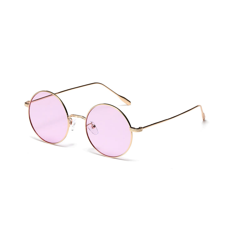 Damen runde modische Sonnenbrille mit glamourösem Rahmen Karnz