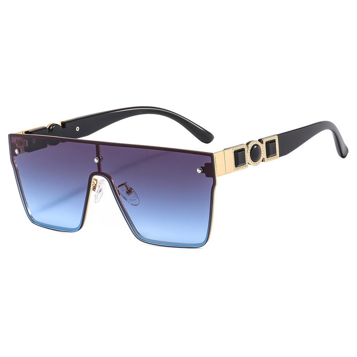 Damen oversized transparente Sonnenbrille mit modischem Rahmen Karnz