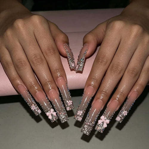 Glamouröse 3D Blumen Acryl Nagelkunst Verbesserungen Karnz