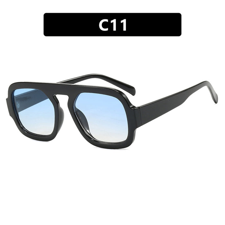 Damen moderne oversized Sonnenbrille im kantigen Design Karnz