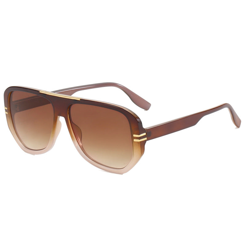 Damen Oversize-Sonnenbrille mit Designer-Rahmen Karnz