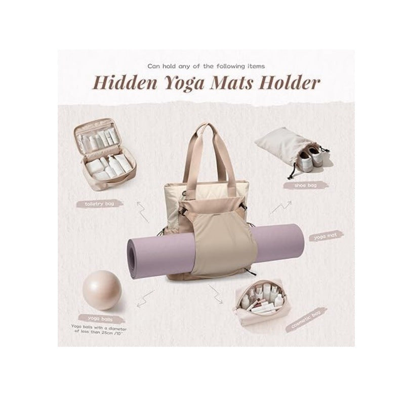 Yoga-Rucksack mit Praktischem Roll-Up Fach Karnz