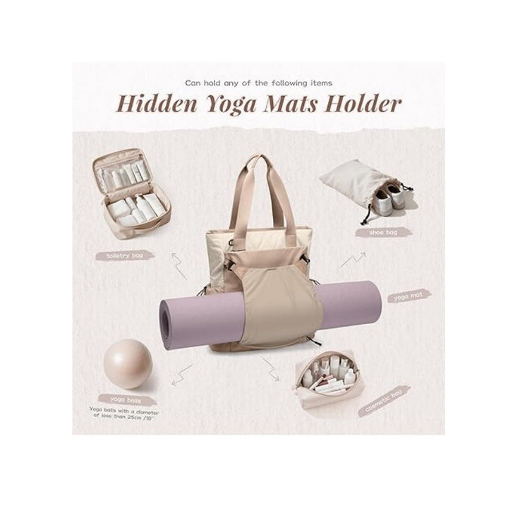Yoga-Rucksack mit Praktischem Roll-Up Fach Karnz