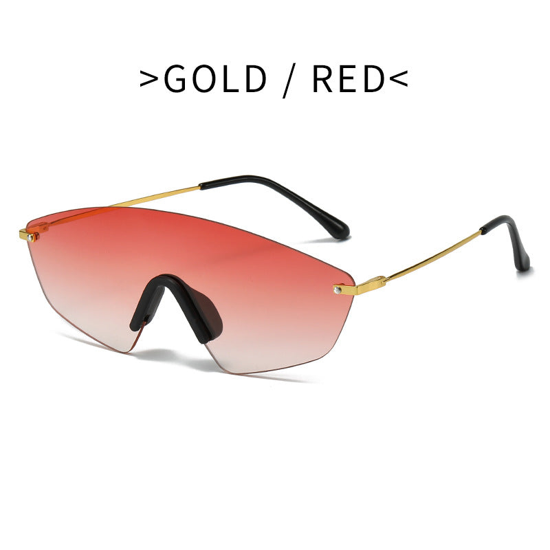 Damen moderne Oversized-Sonnenbrille Karnz