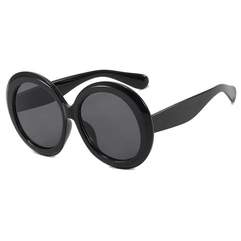 Damen modische Sonnenbrille mit großem Rahmen und UV-Schutz Karnz