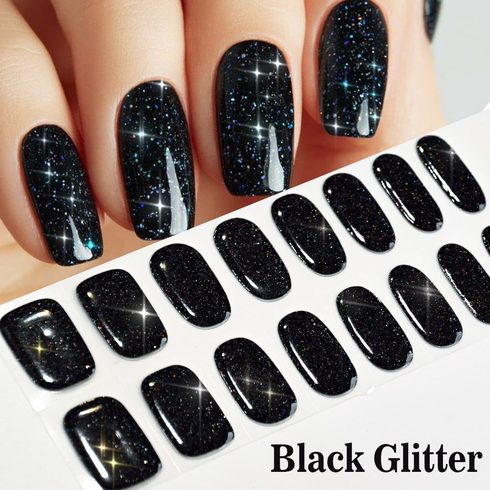 Glänzendes Glitter Press-On Nagel-Set