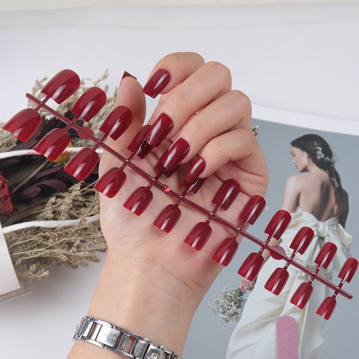 Natürliche glänzende Press-On-Nagelspitzen Karnz