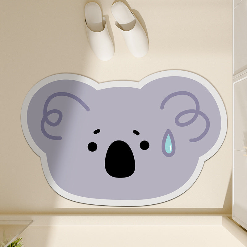 Süßer Koala-förmiger Bodenmatte