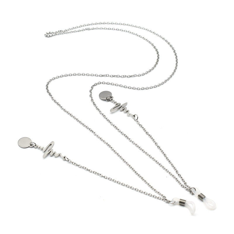 Elegante Pulse Design Brillen Kette Karnz