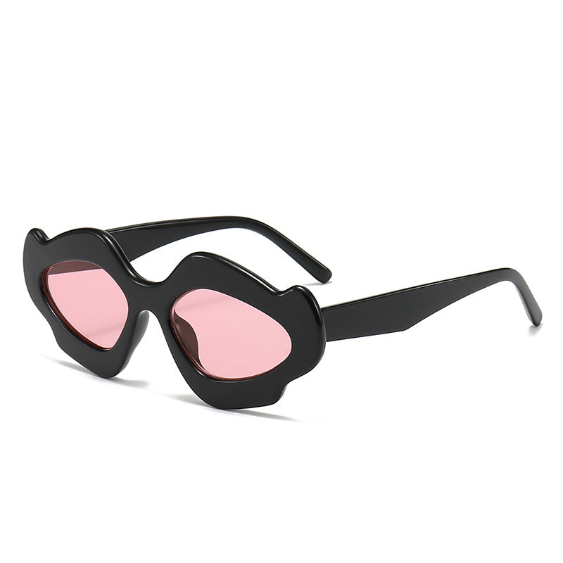 Damen modische Sonnenbrille mit einzigartigem Blütenrahmen Karnz