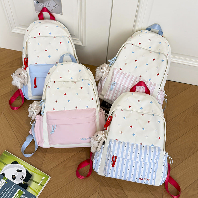 Dekorative Floral Bestickte Rucksack Karnz