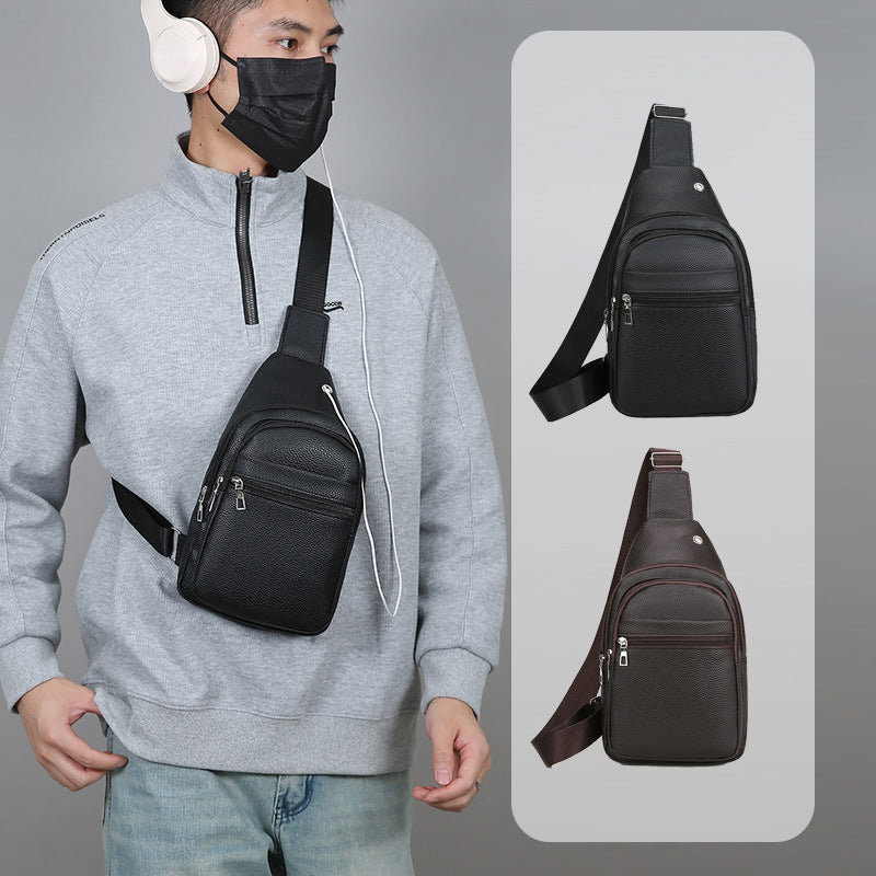 Premium Leder Sling Rucksack Karnz