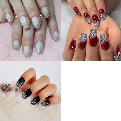 Glitzernde Nagelkunst Karnz