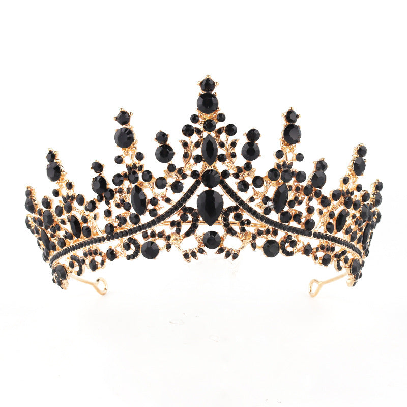 Damen Strass Tiara mit funkelnden Edelsteinen Karnz