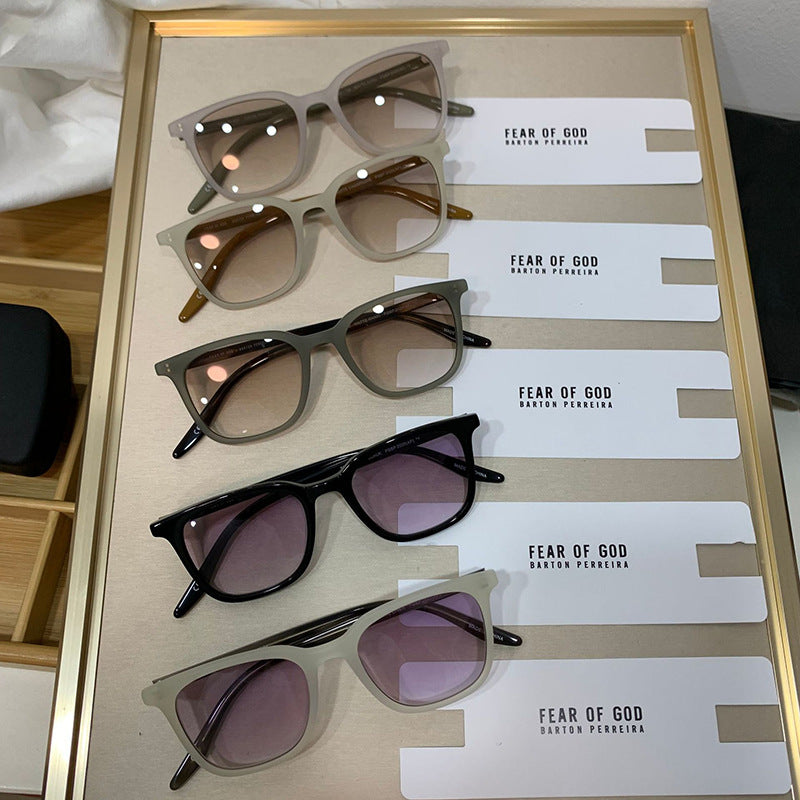Damen trendige quadratische Sonnenbrille mit polarisierenden Gläsern Karnz