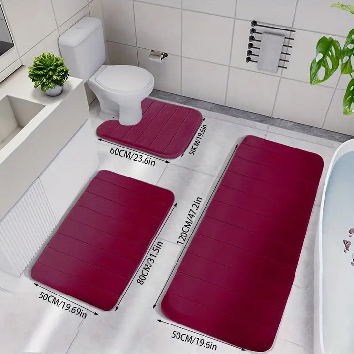Rutschfeste Badezimmermatten-Set