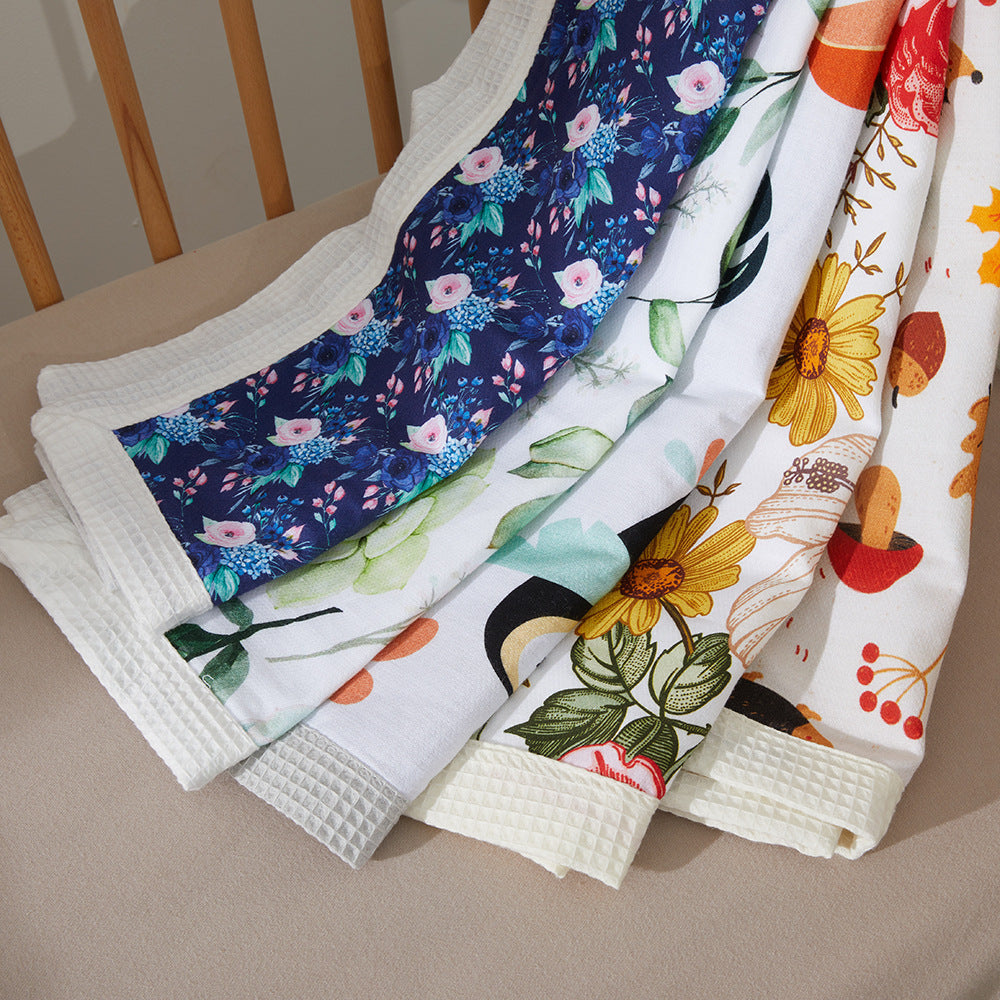 Blumenmuster Babydecke Karnz