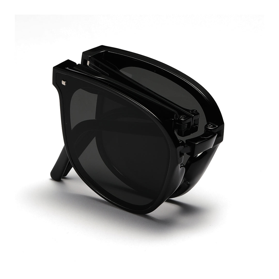 Damen quadratische Sonnenbrille mit innovativem Kunststoffrahmen und polarisierten Gläsern Karnz