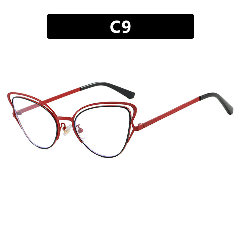 Damen Cat-Eye Brille mit edlem Metallrahmen und komfortabler Passform Karnz