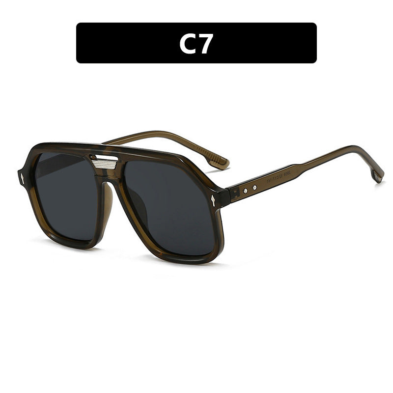 Damen oversized Sonnenbrille mit polygonalem Rahmen und UV-Schutz Karnz