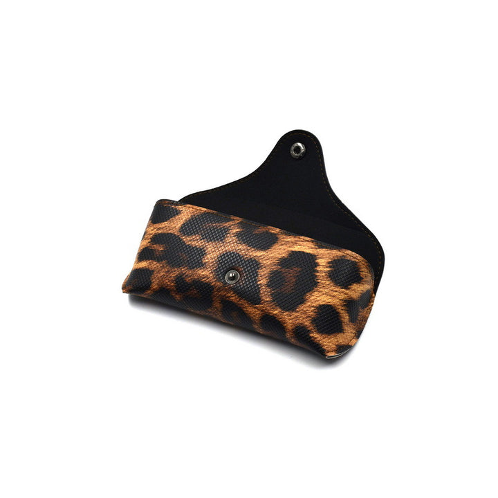 Stylische Leopard Druck Brillenetui Karnz