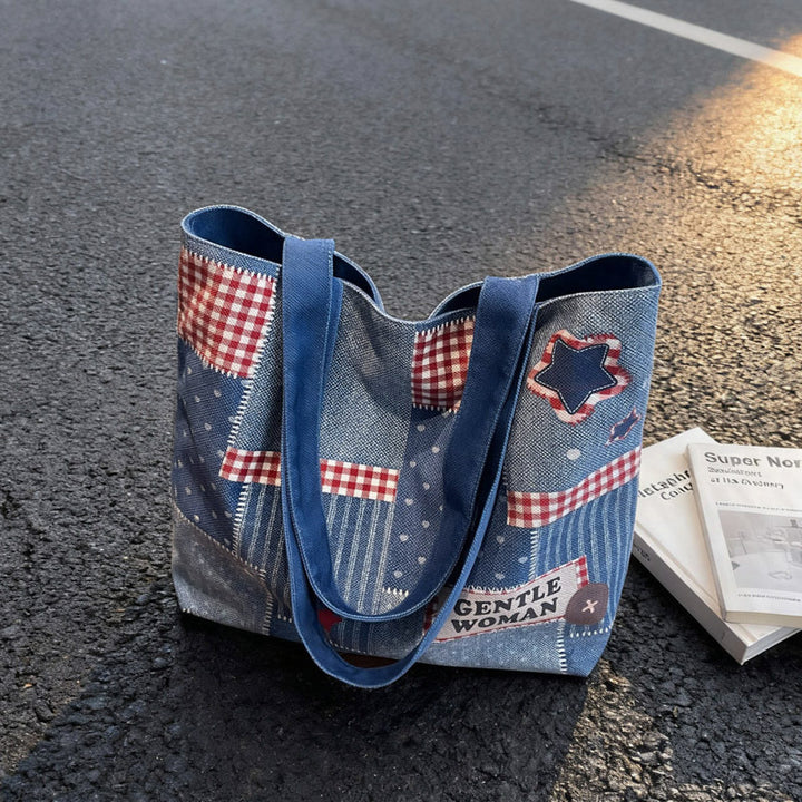 Chic Denim Patchrk Tragetasche Karnz