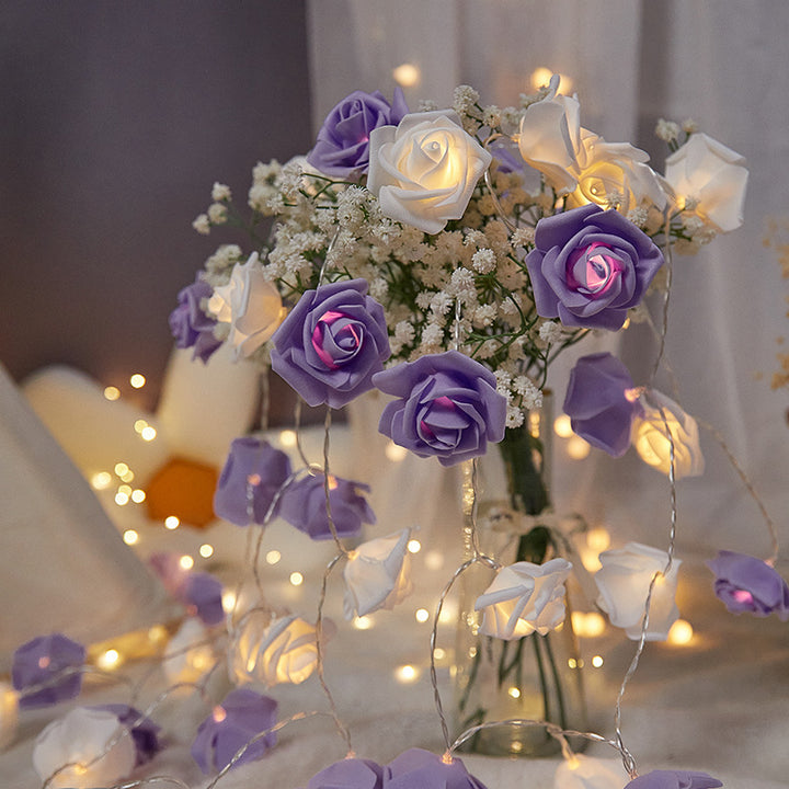 Dekorative LED Rosenlichterkette Karnz