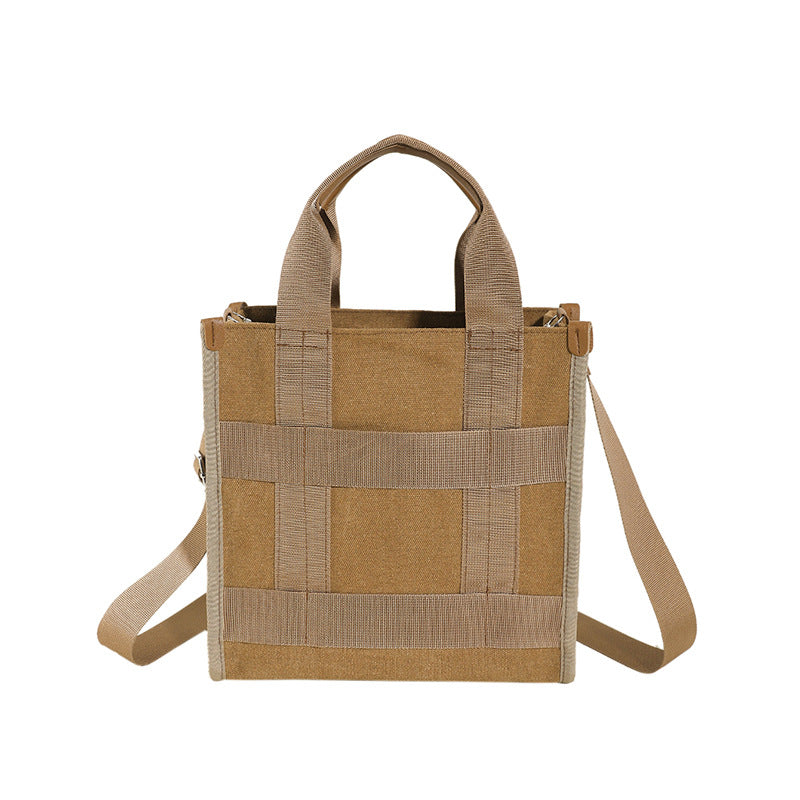 Vielseitige Canvas Schultertasche Karnz