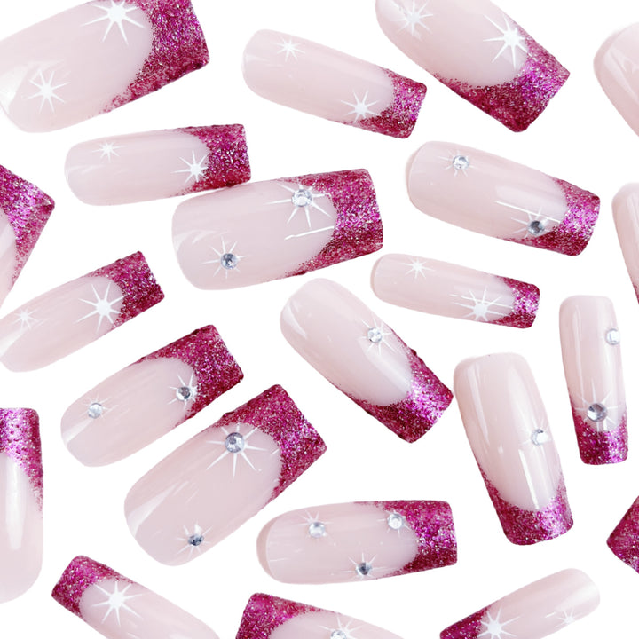 Funkelnd Elegante Stiletto Nagelerweiterungen Karnz