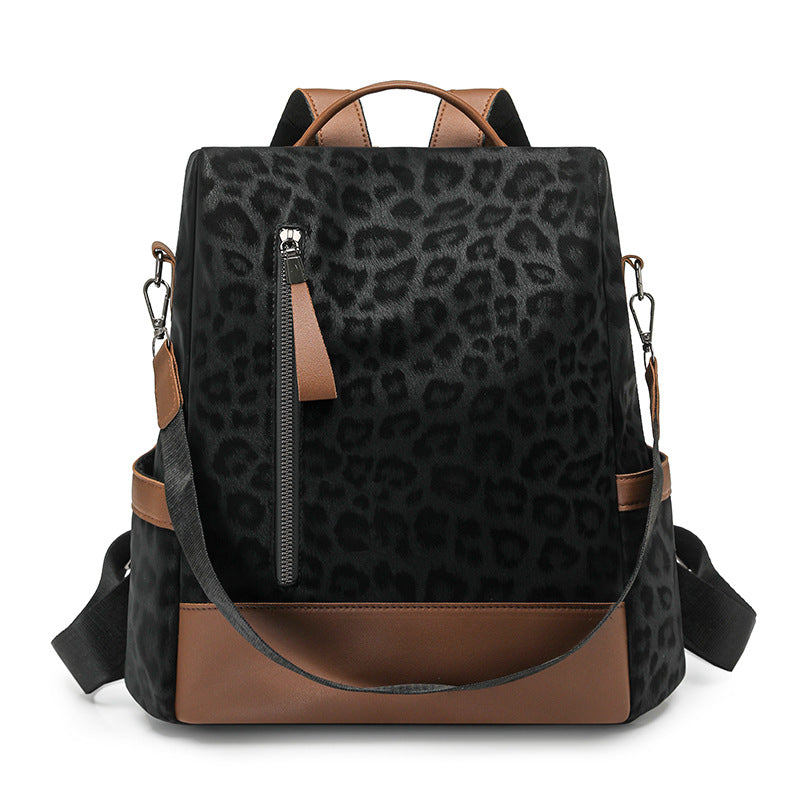 Chic Leopard-Print Rucksack Karnz