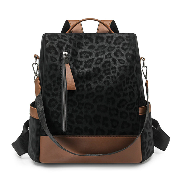 Chic Leopard-Print Rucksack Karnz