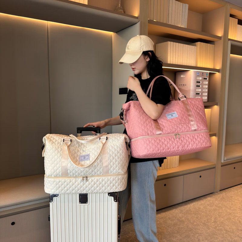 Stilvolle gesteppt Reis-Duffle Karnz