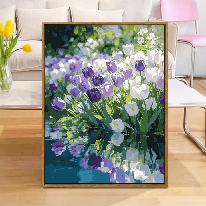 Floral Reflection Leinwanddruck Karnz