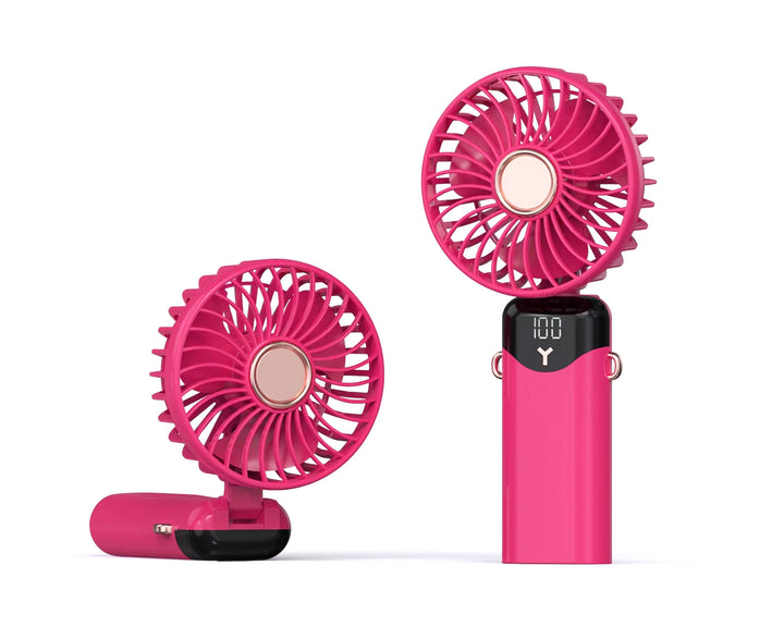 Tragbarer Mini Ventilator mit Usb Aufladung und Digitalanzeige Karnz