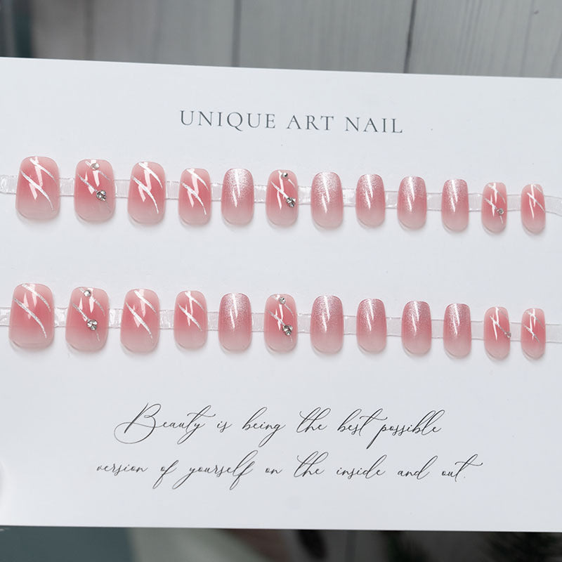 Glitzernde Ombre Druck-Nägel