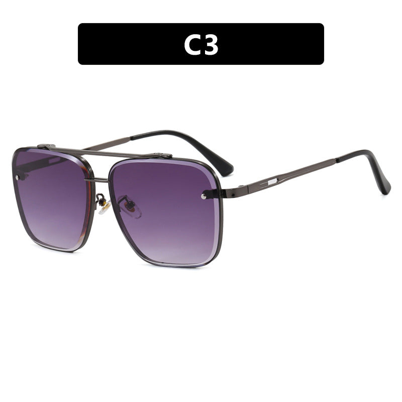 Damen quadratische Sonnenbrille mit schützenden Gläsern und modernem Metallrahmen Karnz