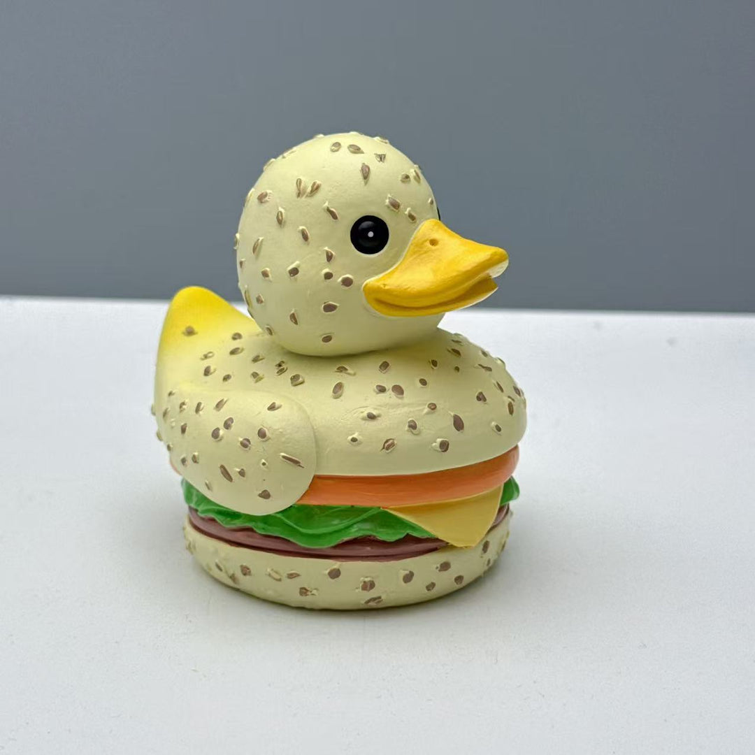 Lustige Gummiente im Hamburger Design Karnz