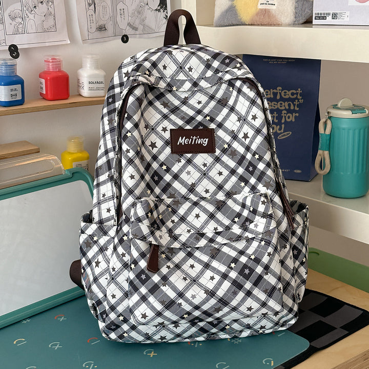 Karo-Muster Freizeit-Rucksack Karnz