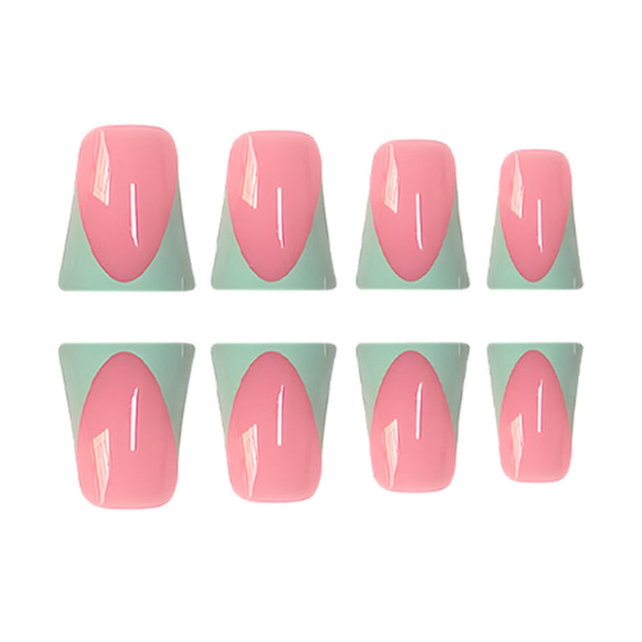 Stylische French Tip Press-On Nägel mit anpassbarem Design Karnz