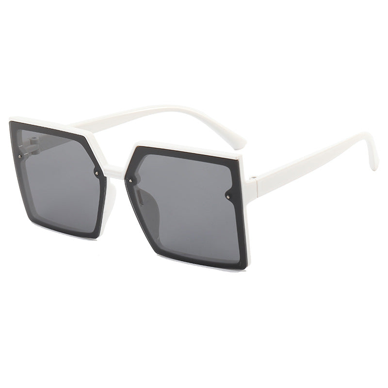 Damen modische Oversized-Sonnenbrille mit geometrischem Design Karnz