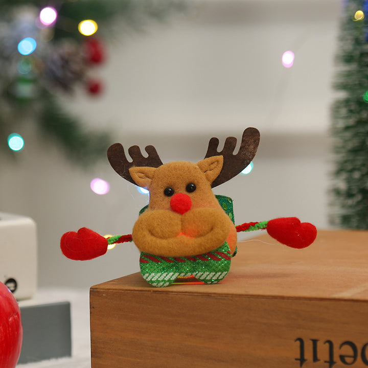 Kreative Weihnachtswristband mit Schneemann-Motiv Karnz