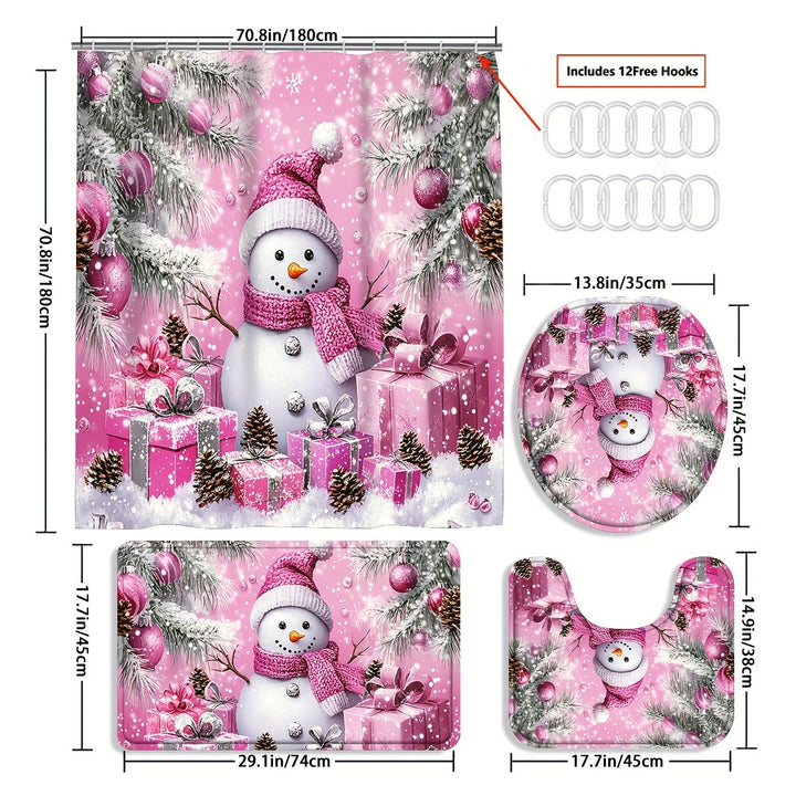 Winter-Themen Badezimmer Set Karnz
