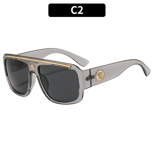 Trendy geometrische übergroße Sonnenbrille