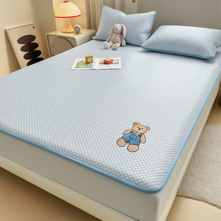 Gepolsterter Matratzenauflage mit süßem Bärendesign