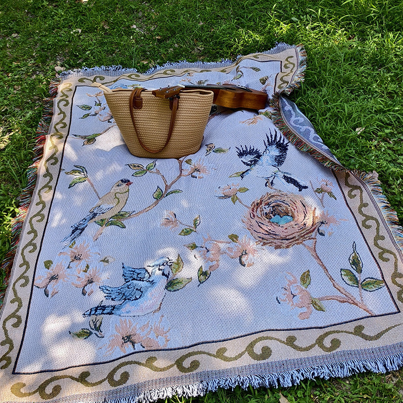 Künstlerisch Floral Musterteppich Wurfdecke