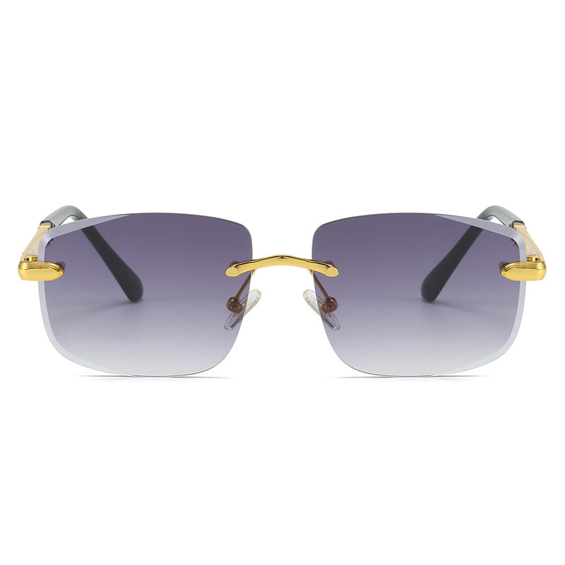 Damen quadratische Sonnenbrille mit stilvollen Kunststoff- und Metalldetails Karnz
